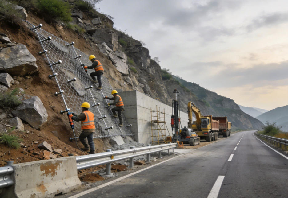 越秀公路道路护坡